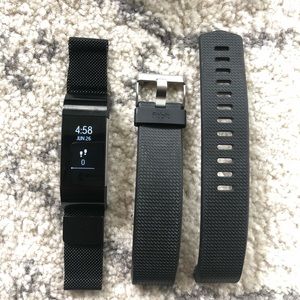 FitBit Charge 2. LIKE NEW!! Includes 2 wristbands!